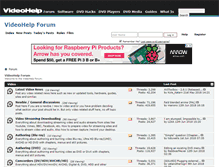 Tablet Screenshot of forum.videohelp.com